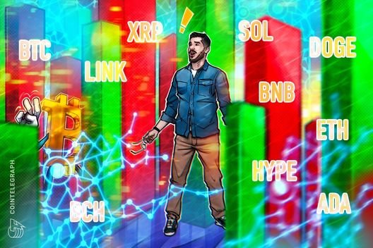 Price predictions 6/27: BTC, ETH, XRP, BNB, SOL, DOGE, ADA, HYPE, BCH, LINK