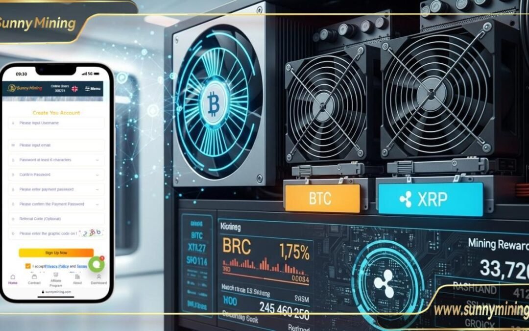 SunnyMining Launches Free Mobile Cloud Mining App, Allowing Everyone to Easily Earn BTC and XRP Passive Income With Zero Threshold