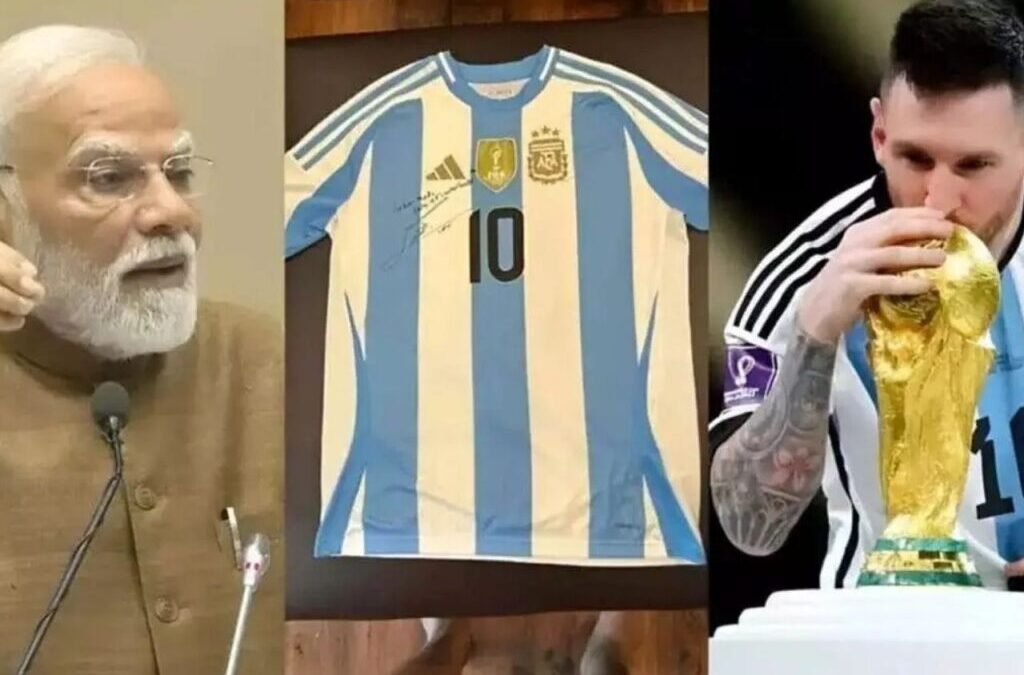 Lionel Messi Sends Signed World Cup Jersey to PM Modi on His 75th Birthday
