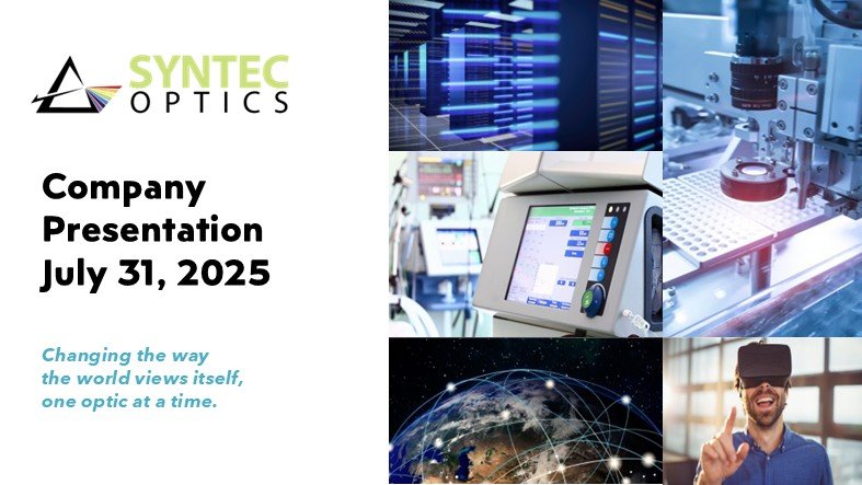Syntec Optics Holdings, Inc. (Nasdaq: OPTX) Reports Full Year 2024 and First Half 2025 Financial Results