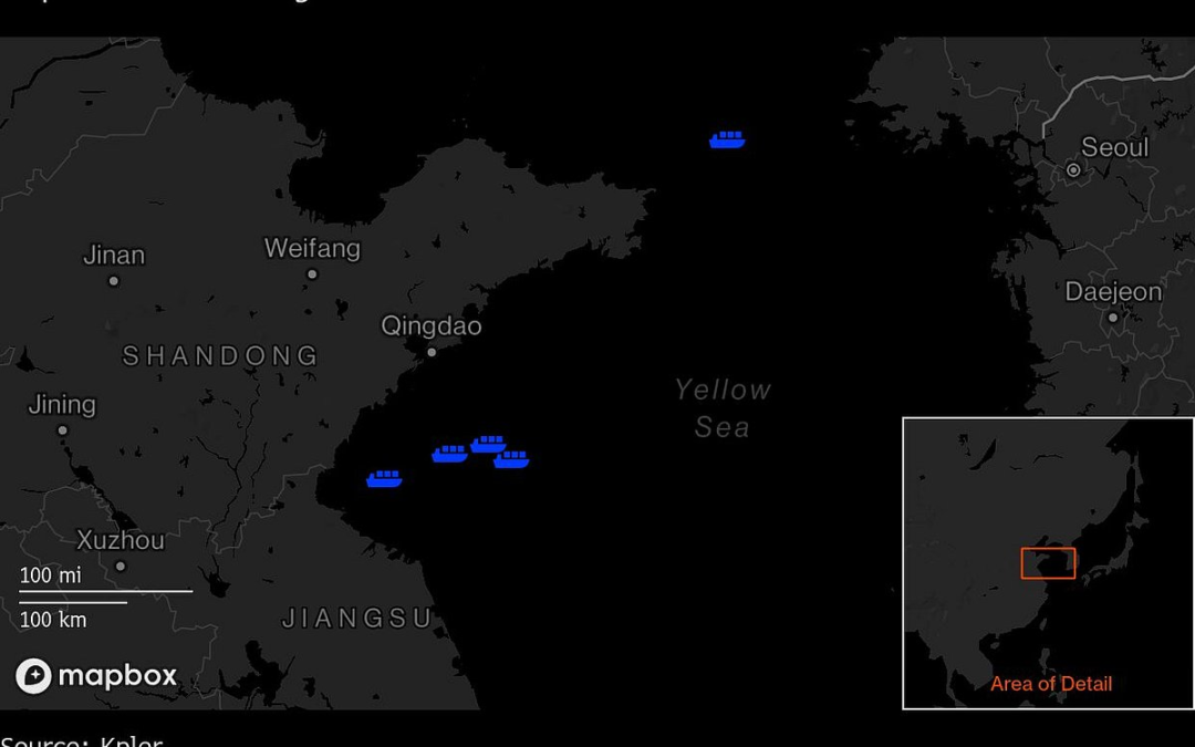 Tankers With Russian Oil Build Off China As India Pulls Back
