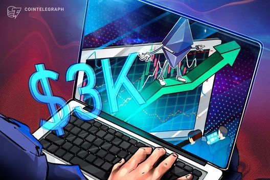 Ethereum analysts see ‘upward breakout’ as ETH price returns to $3K