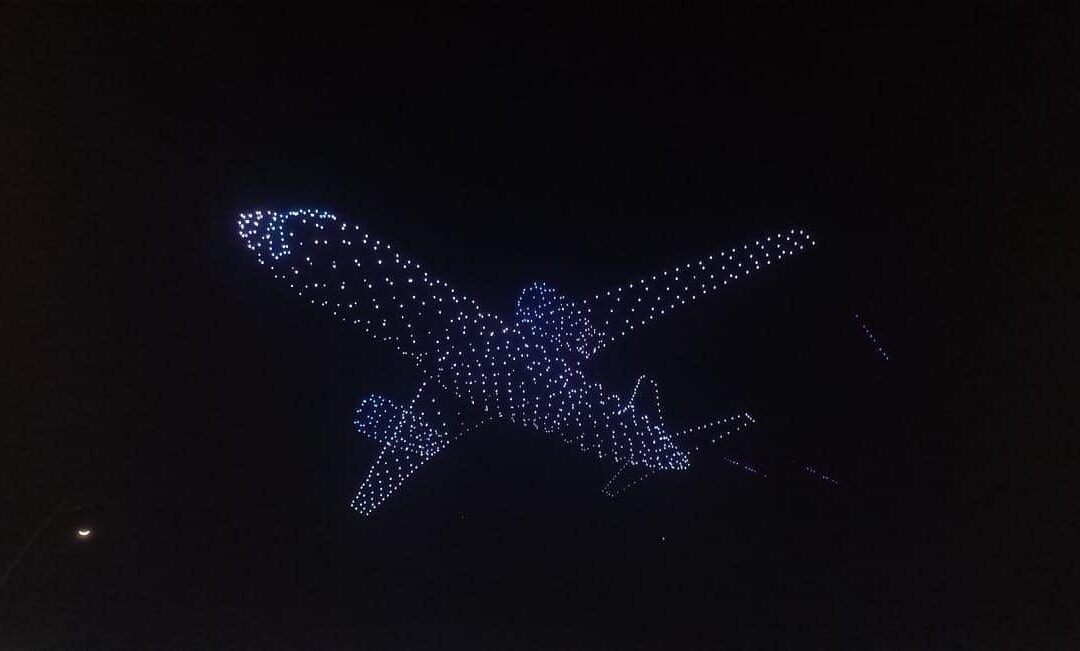 Over 1,500 Drones Deck The Sky Ahead Of Navi Mumbai International Airport Operational Launch