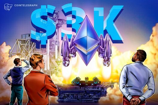 Ether holders back in profit as ETH price aims for rally to $3K